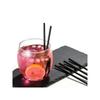 500Pcs Disposable Drinking Plastic Straws Bulk13/21cm Flexible Drinking Straws Plastic Reusable Straw Bar Party Accessories