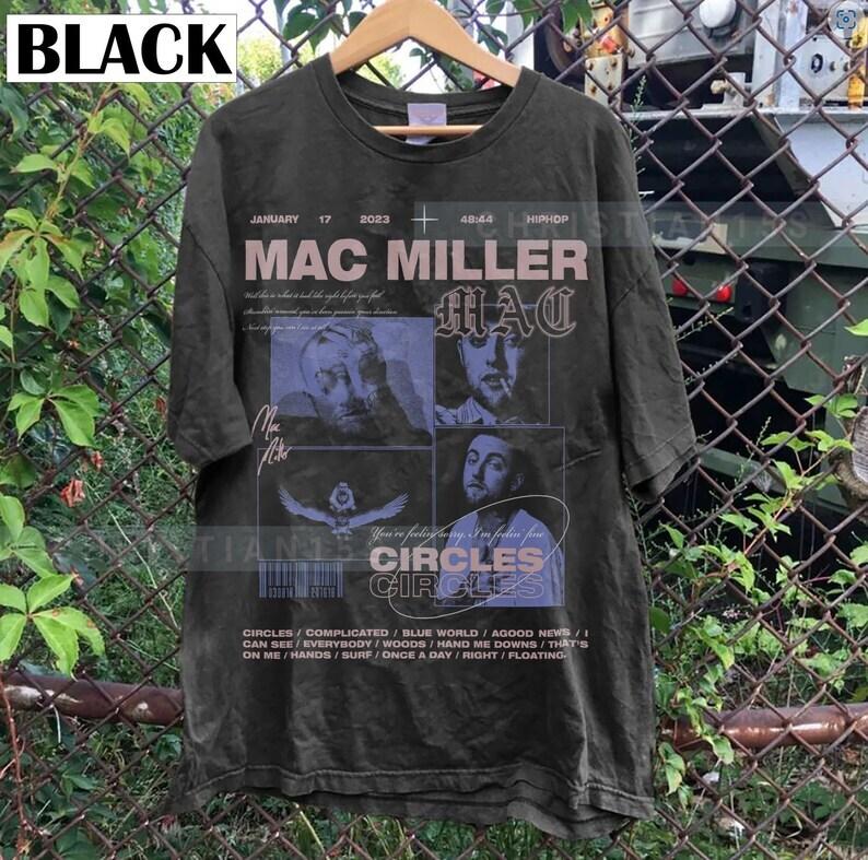 Mac Miller Shirt Mac Miller Cotton Black Unisex T-shirt S5XL VN1579 XL