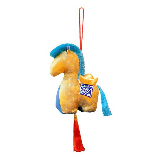 

Плюшевая лошадь китайского зодиака, благоприятный год лошади, мягкая игрушка 10cm жёлтый