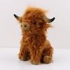1pcs Cute Highland Cow Stuffed Animals,11 Inch Simulation Cow Plush Toys,Animal Cow Plush Farm Toys for Kids Boys Girls Birthday Gift