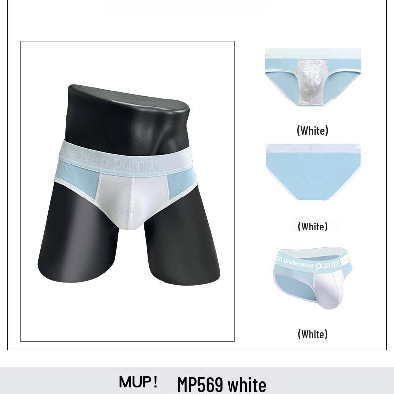 Trendy Low Rise Color Block Slim Fit Hip-Lifting Men's Sport Briefs