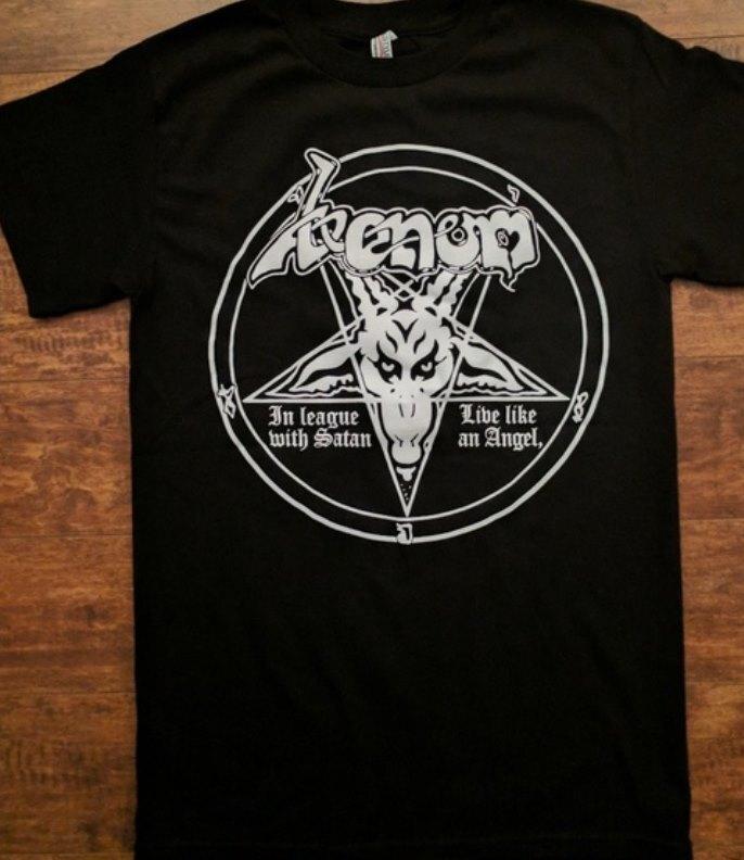 

VENOM IN LEAGUE WITH SATAN UNISEX TSHIRT 4XL