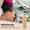 4 Pcs Wooden Corkscrew Bar Bottle Opener Metal Home Decorative Handheld Can Lid Remover Picnic