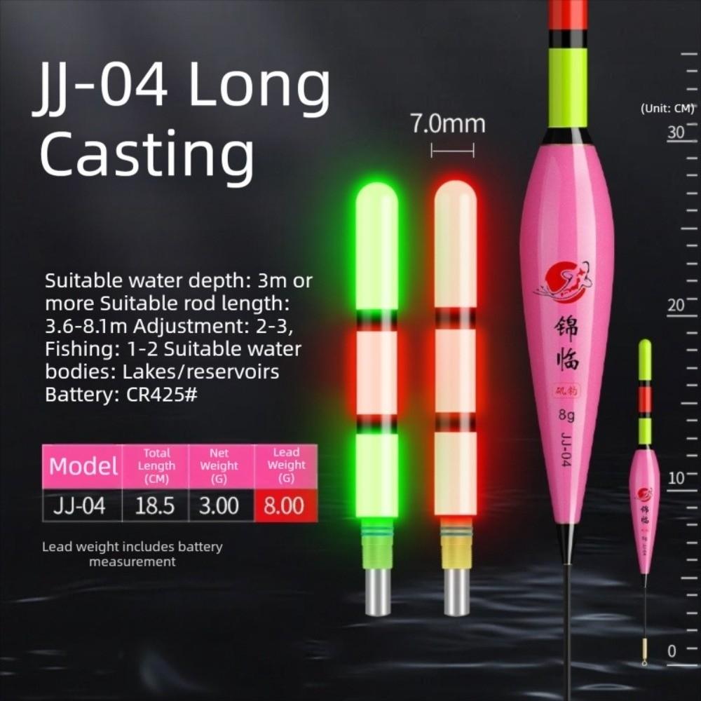 2pcs Gravity-Sensing Electronic Fishing Float LED Light Color-Changing Fishing Float Night Fishing