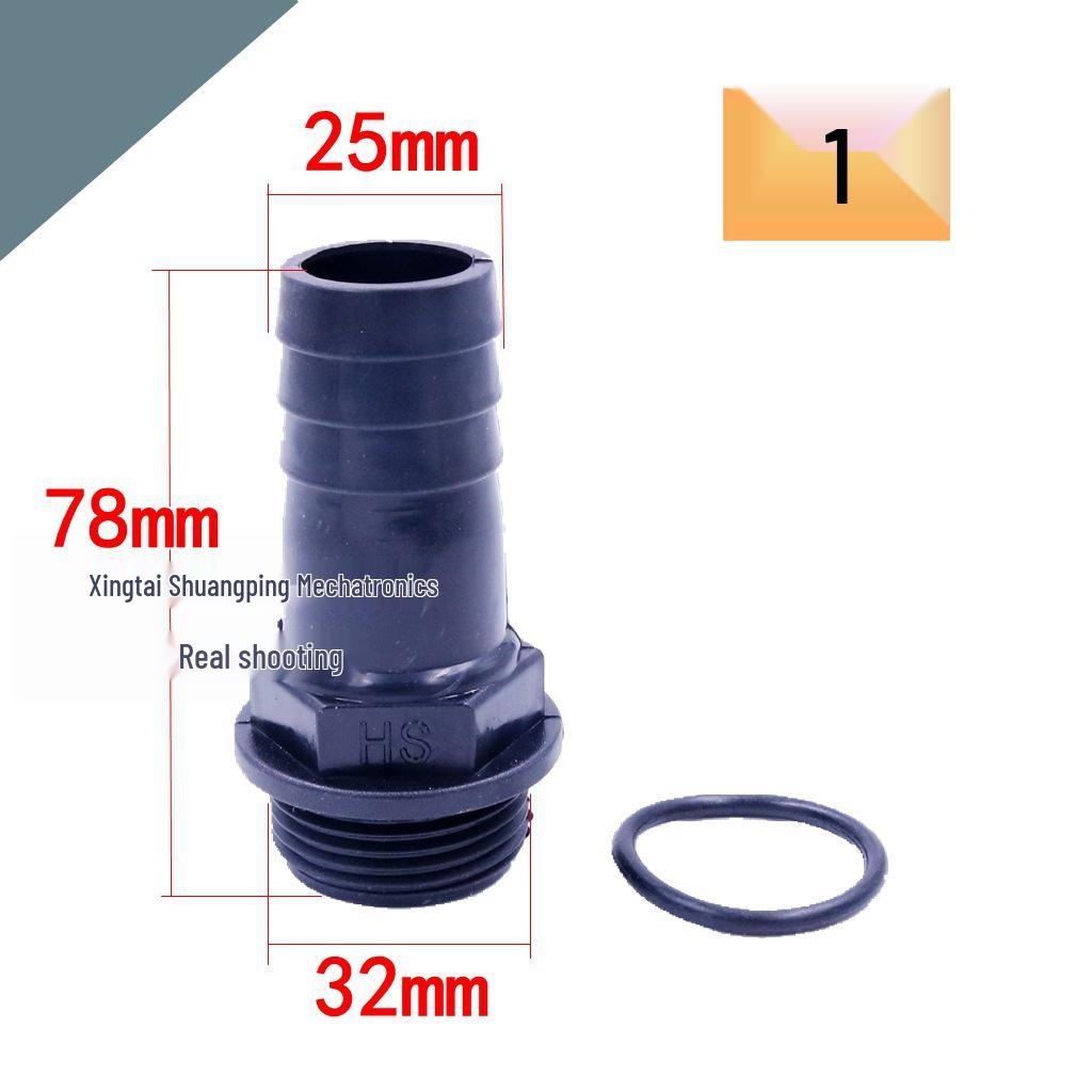 Thickened Plastic Male Thread Hose Connector Water Pump Adapter (4", 3", 1.5")