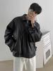 Men's 2023 Spring PU Leather Casual Baseball & Motorcycle Jacket - Korean Trend