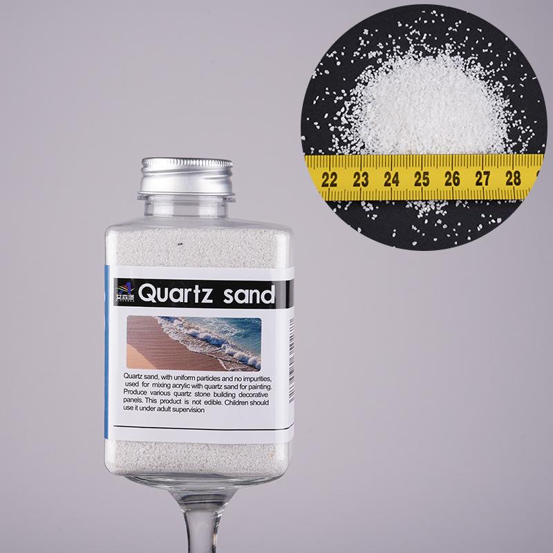 Weißer Quarzsand Acrylpigment: Feine Mineralgranulate für handgemachte Farben