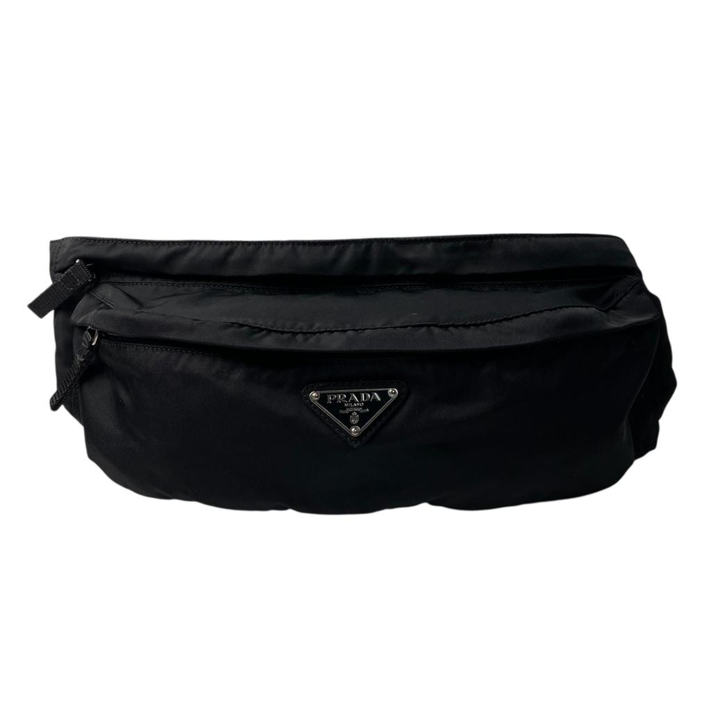 Used PRADAbody bag black Nylon Women