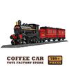 Retro Steam Train Building Blocks Assemble Model City Railway Locomotive MOC Bricks Toys DIY Decor Adult Kids Boy Birthday Gifts