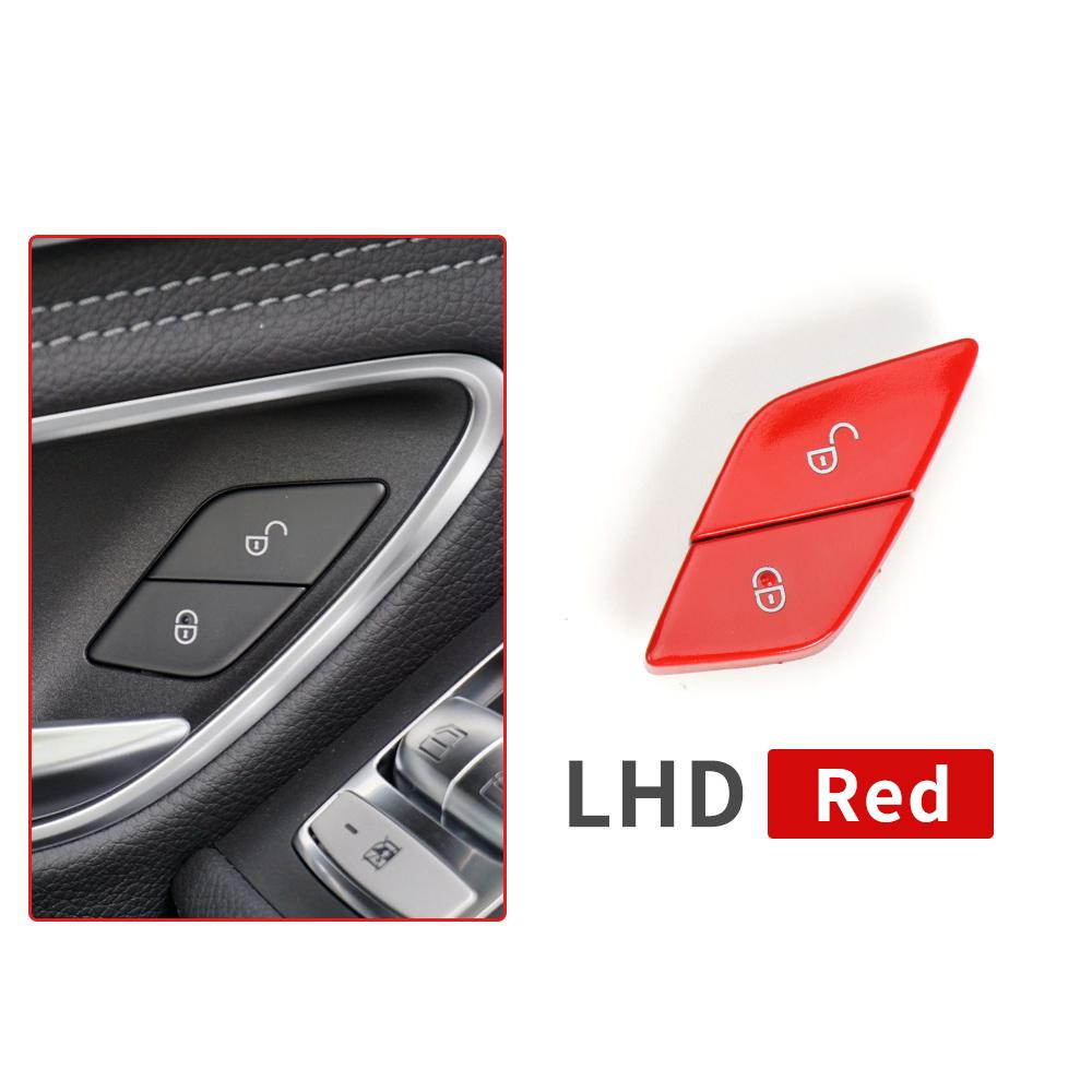 W205 W253 Car Front Door Lock Switch Button Level Central Lock Switch Cover For Mercedes  Benz C E GLC Class W213