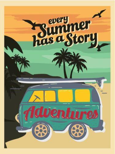 Every Summer Has A Story Vintage Retro Metal SignAluminum 20x30cm（7.8x11.8inch）