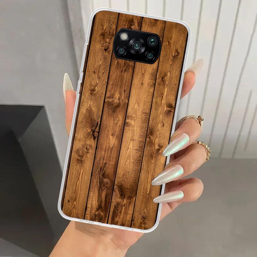 Wood Wooden Pattern Phone Case for Xiaomi Poco X5 X6 X7 Pro F7 Ultra M7 Redmi 15 15C 13 13C 12 12C 10 10A 10C 9 9A 9C 9T Shell P