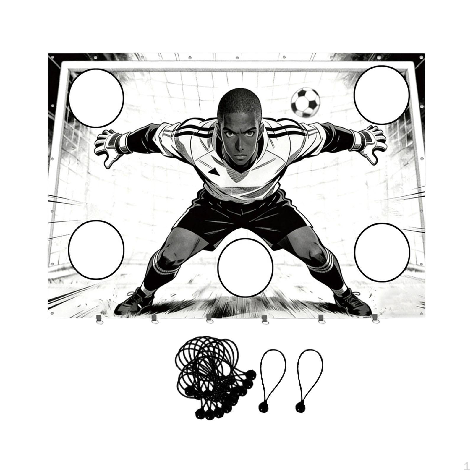 

Soccer Target Sheet 5 Zones Training Equipment for Park Practice Yard