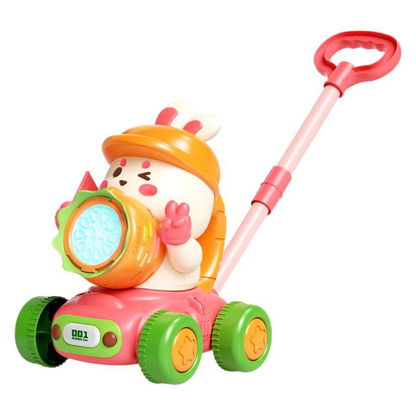 2025 Handheld Automatic Bubble Machine Toy for Kids – Outdoor Push Cart Bubble Blower