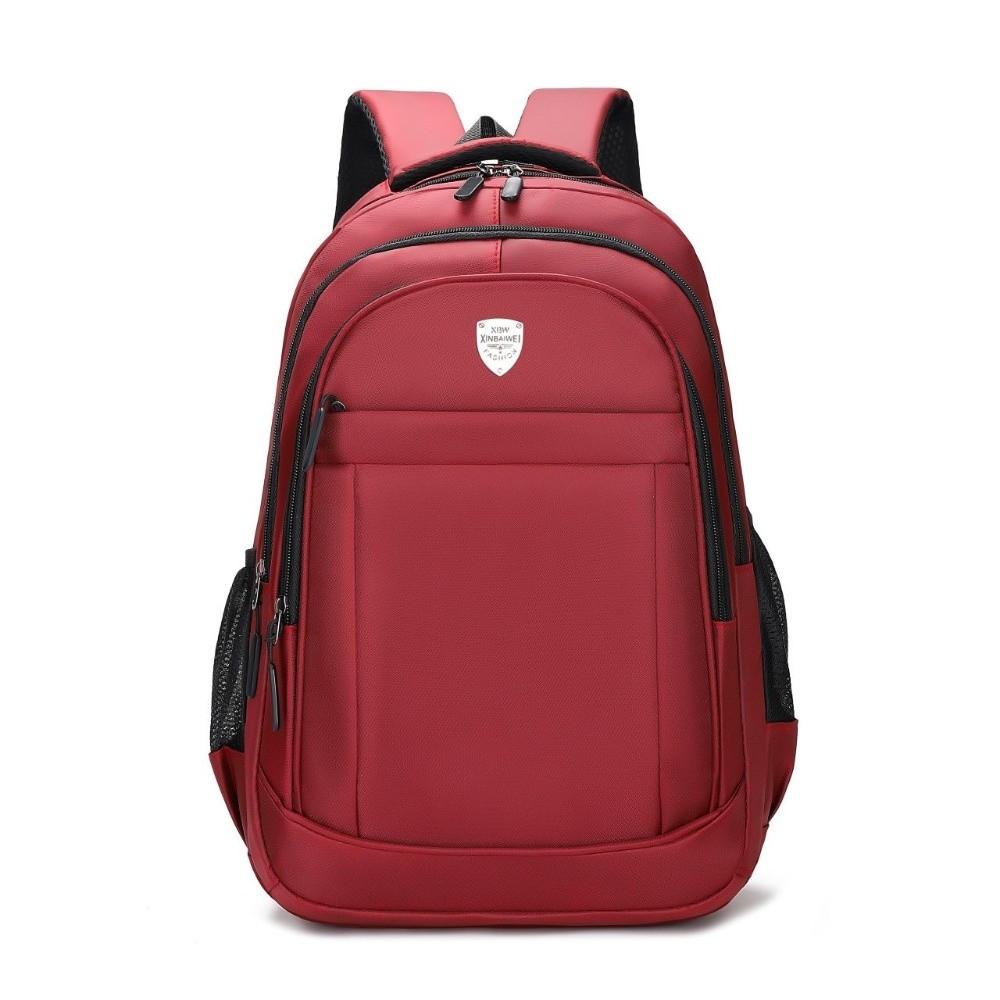 

Large Capacity Student School Bag Solid Color Laptop Bag Business Travel Knapsack Travel вино красного