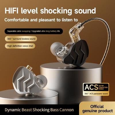 Digital Chip Wired Earphones 3.5mm AUX/Type C 9D HiFi Surround Heavy Bass In-Ear Headsets For Samsung Huawei Xiaomi OPPO iPad PC