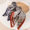 2026 New Women's Silk Scarf: Old Money Style, 86cm Mulberry Silk Crepe Satin, High-Grade Feel, Printed Square Scarf Shawl