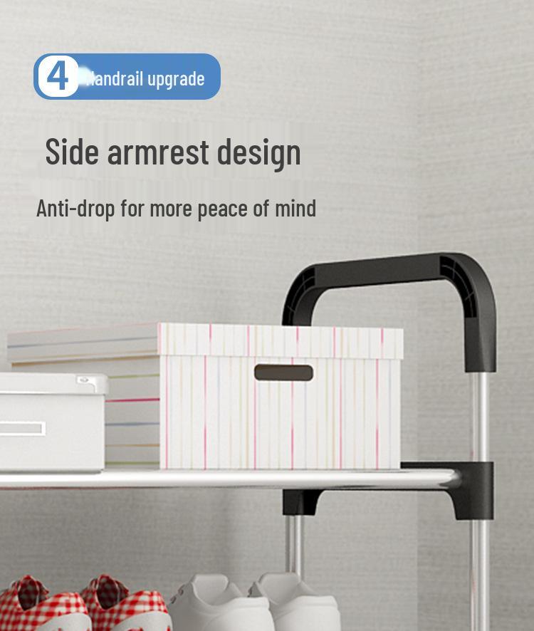 Minimalist Multi-Layer Shoe Rack: Space-Saving Entryway Shelf & Cabinet