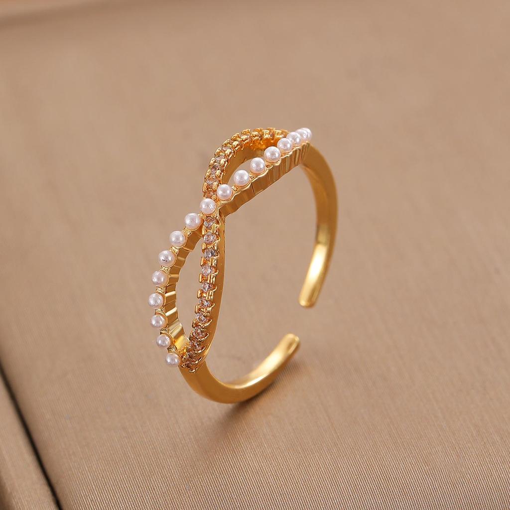High-End Cross-Border Fashion Bow Ring for Women - European & American Style Open Index Finger Accessory