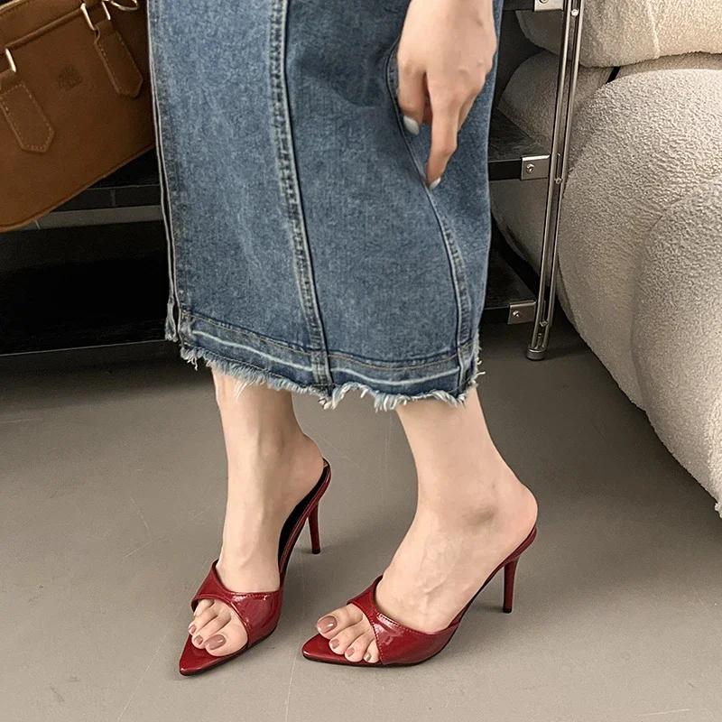 Fashion Shoes for Women 2025 Open Toe Dress Sexy Luxury Women's Slippers Fashion Outdoor Summer Sandals Elegant Comfortable High Heels