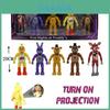 Conjunto de Brinquedos Bonecos de Ação Projetor Five Nights At Freddy's Seguro Atóxico E Projetado Para Crianças de 3 Anos ou Mais