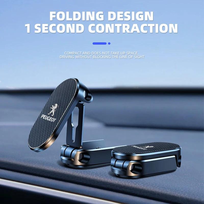 Neuer magnetischer Auto-Handyhalter Auto-Lüftungsschlitz-Handyhalter für Peugeot 206 207 307 3008 308 407 408 508 301 208 RCZ Autozubehör