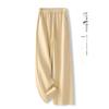 2025 Gray High-Waisted Wide-Leg Women's Sweatpants - Trendy Drapey and Loose for Spring and Autumn