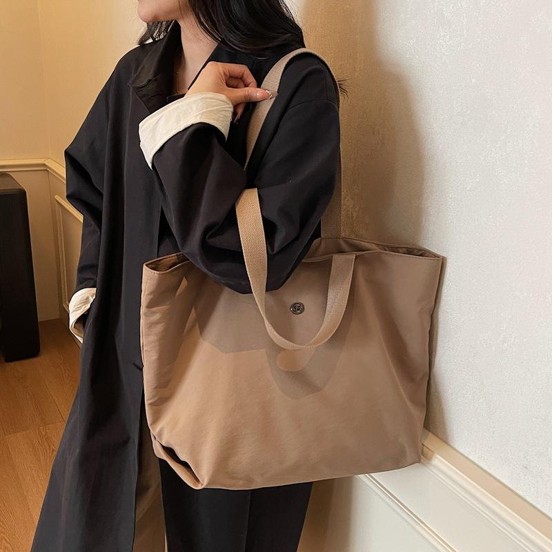 Commuter Shoulder Bag Handbag Women's Solid Color Tote Bag