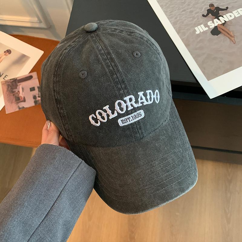 Colcrado Letter Embroidered Wide Brim Baseball Cap For Women Sun Protection