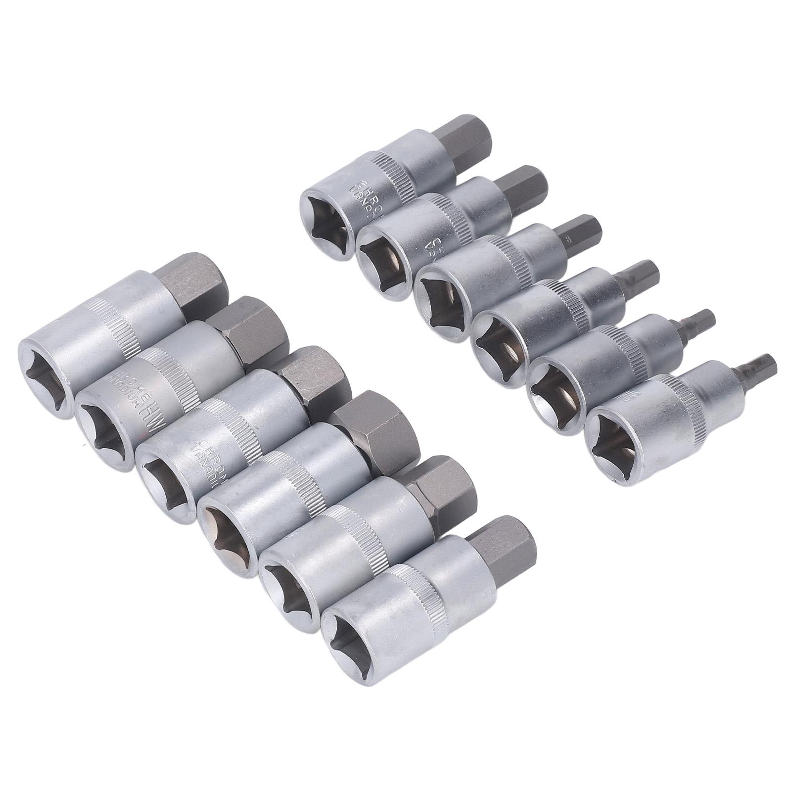 

12PCS Drive Socket Set Steel High Hardness Wear Resistant 1 2in Drive Master Impact Socket Set for Auto Repair