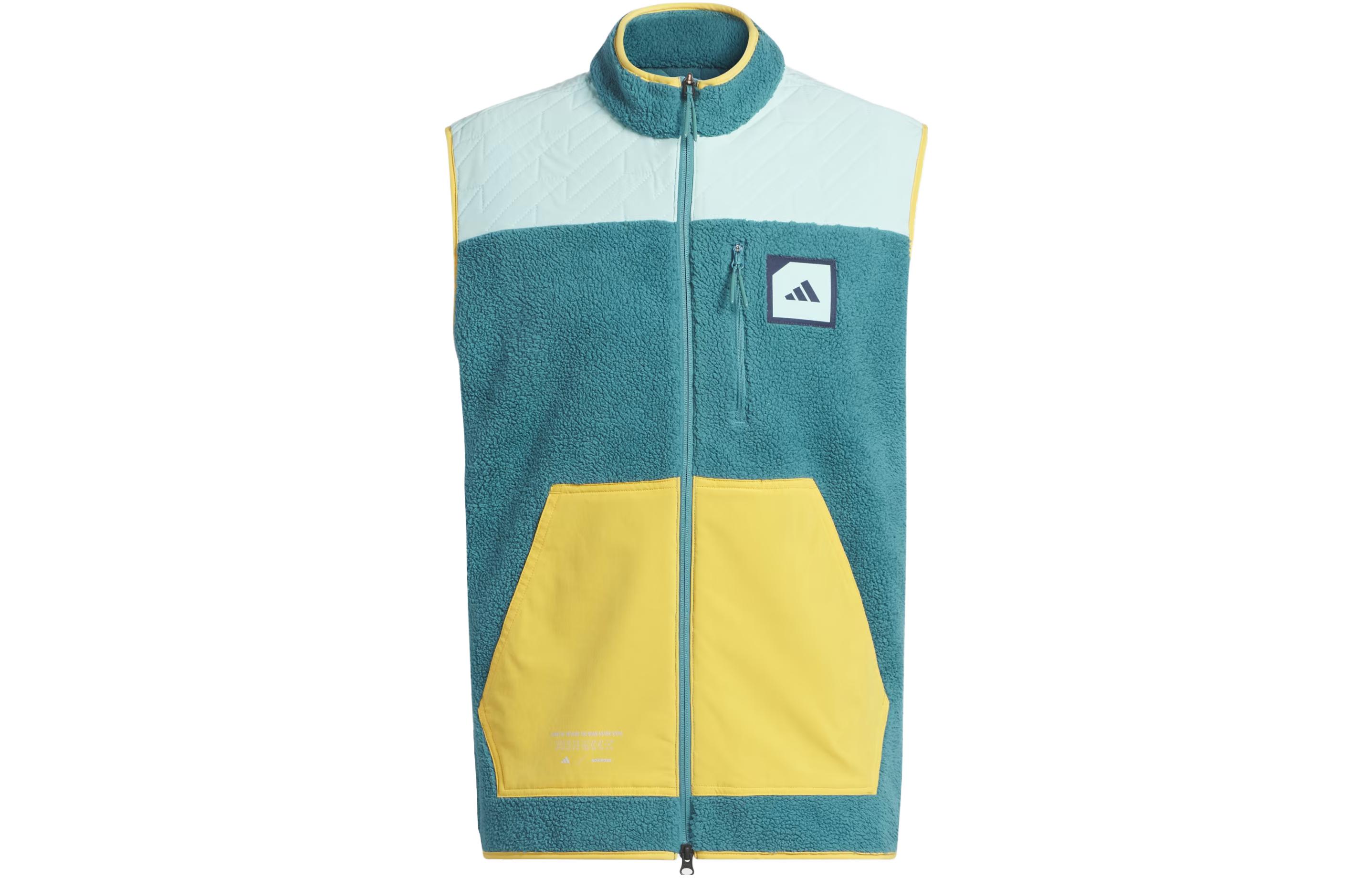 Adidas Vests Men s Green Stand Collar Moderate Other IB1967 S