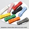 Steel head FKM Rubber Watchband For Richard Miller RM055 RM030 RM35-01 RM35-02 RM35-03 Watch Strap Soft Fluororubber accessories