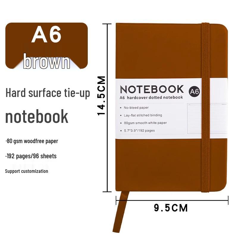 Benutzerdefiniertes tragbares A5/A6 Notizbuch mit Hautgefühl und Gummiband für Geschäft und Studium, personalisiert mit Logodruck