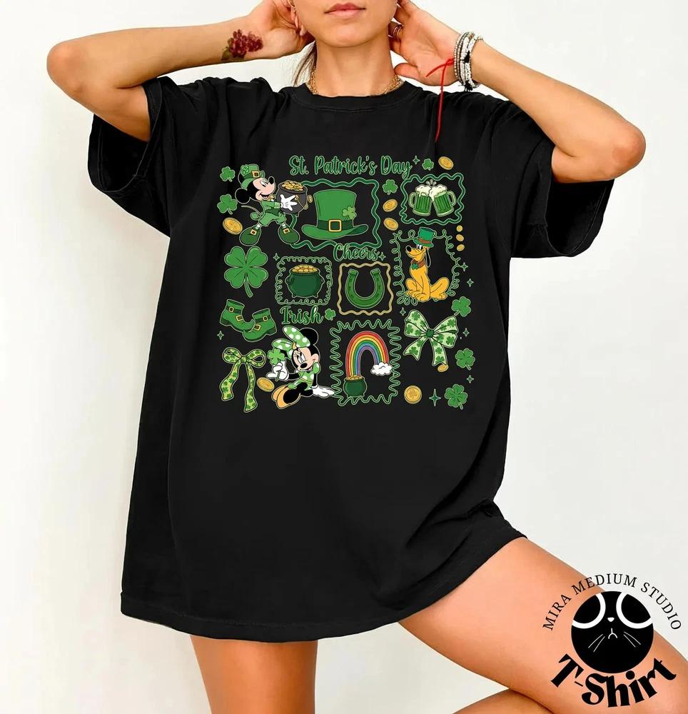 Preppy St Patricks Day Doodle Mouse Shirt Patricks Day S