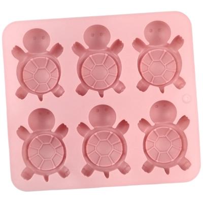 6-Cavity Turtle Silicone Mold, Food Grade Baking Pan for Mousse, Cake, Soap, Candle, DIY Craft