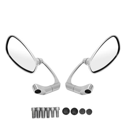 Coppia 8mm 10mm Specchietti Retrovisori Laterali Moto Angolo Regolabile Design Retrò Sostituzione per Suzuki