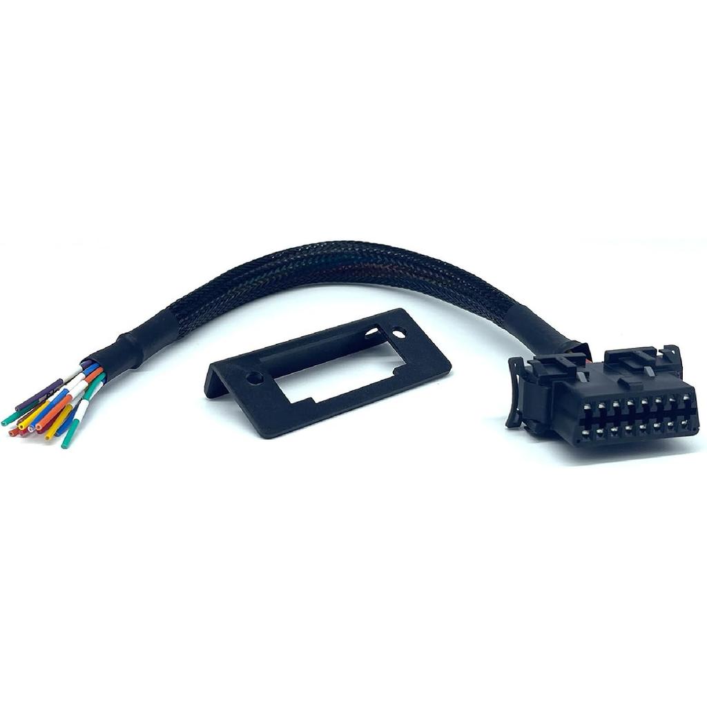 JUTA OBD2 J1962 Female To Open Pigtail Cable Bracket 16PIN OBDII Port Replacement Cable - [1Ft/30Cm]
