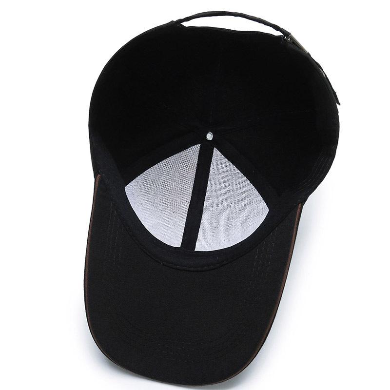 New baseball cap men's cap sun protection sun hat versatile casual hat versatile canvas solid color hat