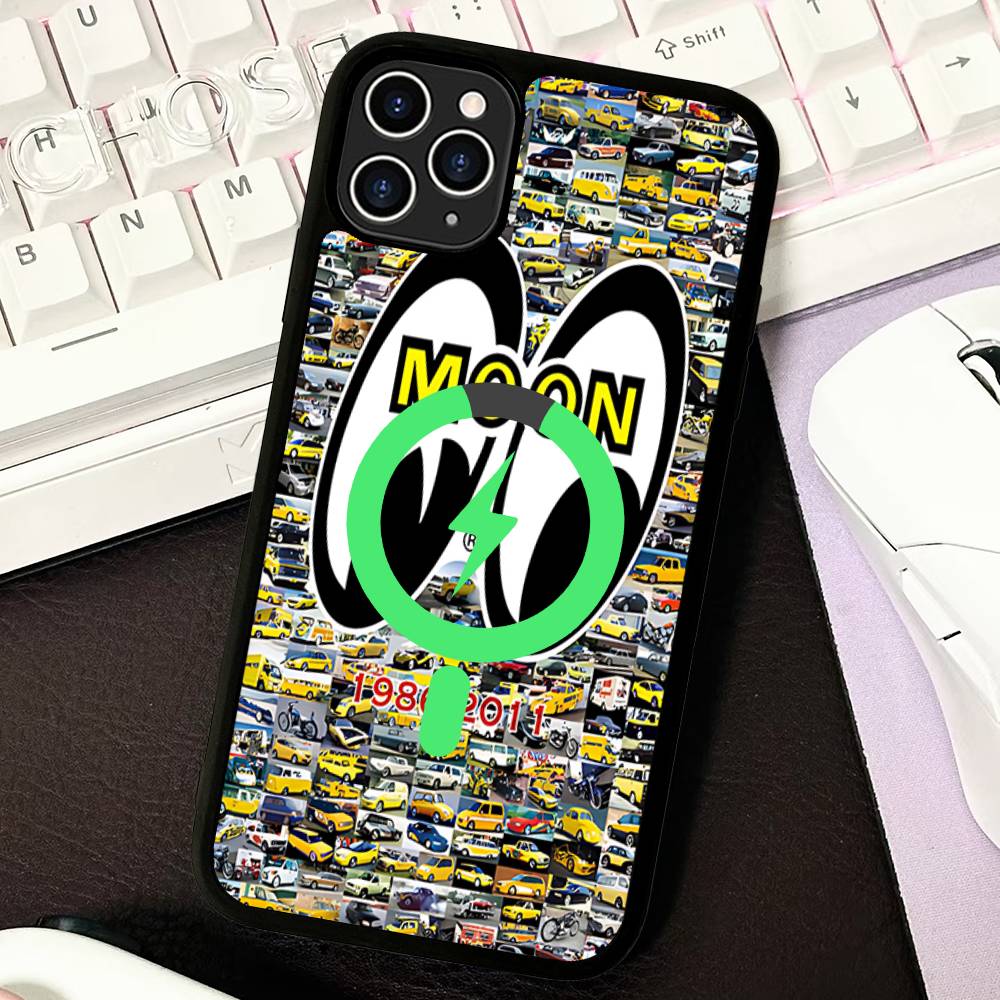 

M-Moon-eyes Luxury Magnetic Case For IPhone 17 16 14 13 12 11 15 Pro Max Plus Wireless Charge Phone Cover iPhone 15
