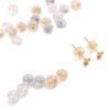 Transparent Silicone Copper Earplugs for DIY Jewelry Making 1 Pair