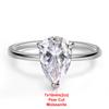 2Carat Oval Cut Moissanite Engagement Rings For Women   CopperWaterdrop Diamond Ring Wedding Bands Fine Jewelry Gift