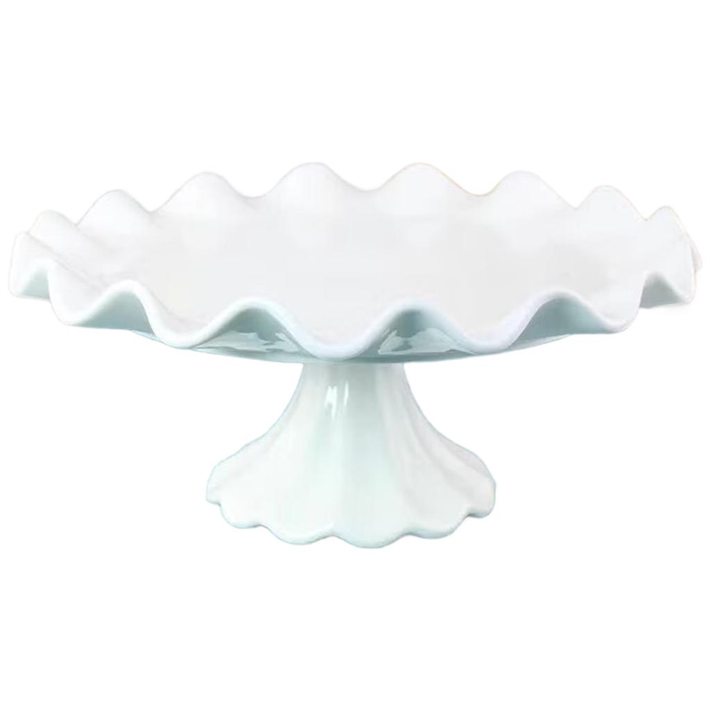 High Quality Ceramic Dessert Tray Elegant Ceramic Cake Stand Display Holder For Desserts And Pastries At Parties