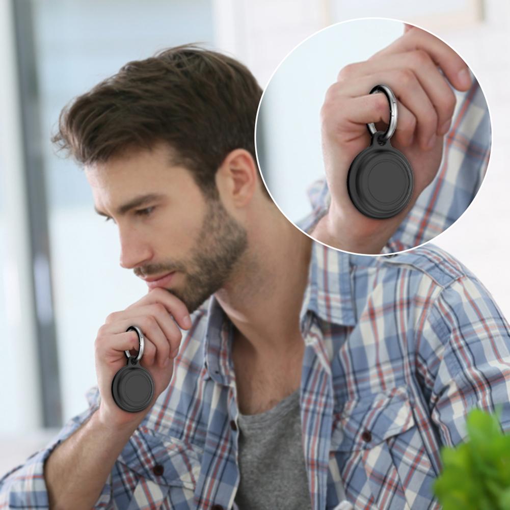 Case for Motorola Moto Tag Smart Tracker Silicone Keychain Waterproof Key Ring Cases Tags Chain for Dog Collar Luggage Keys