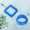 Aquarium Futterring Aquarium Station Schwimmendes Futtertablett Futterspender Quadratisch Kreis Zubehör Fischfutterspender Saugnapf schwarz