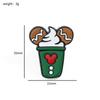 Cute cartoon personality creative Christmas Mickey head brooch candy cake modeling Christmas tree Mickey Mouse badge