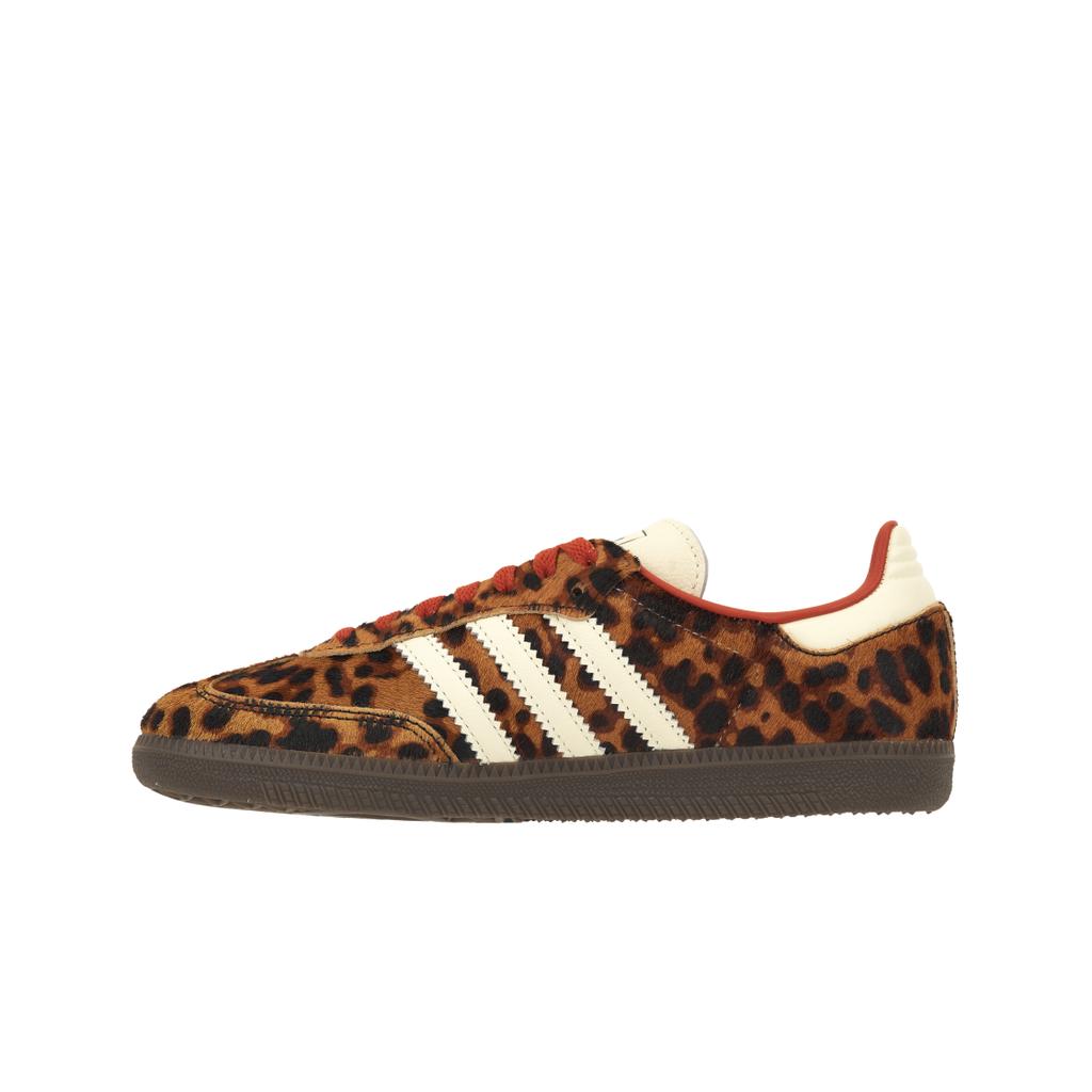 adidas Samba OG Cheetah Pack - Preloved Red Women Sneakers Brown Core-Black Cream-White JI2734