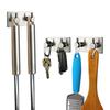 Sticker Adhesive Stainless Steel Hooks Wall Door Clothes Coat Hat Hanger Kitchen Bathroom Rustproof Towel Hooks