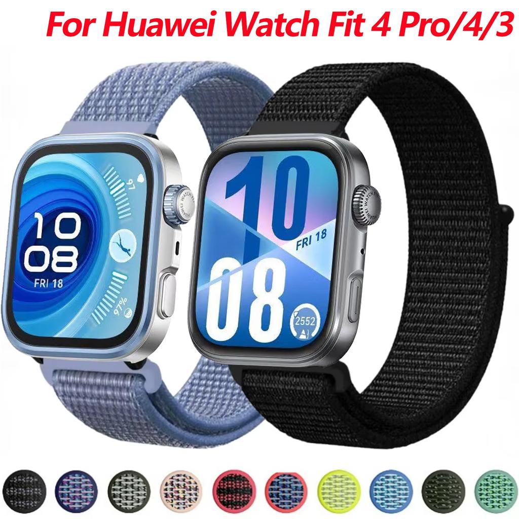 Nylonowy Pasek Pętlowy do Huawei Watch Fit 3/4/4 Pro Oddychająca Sportowa Opaska na Nadgarstek Pasek do Huawei Watch Fit 4/Fit 4 Pro Pasek