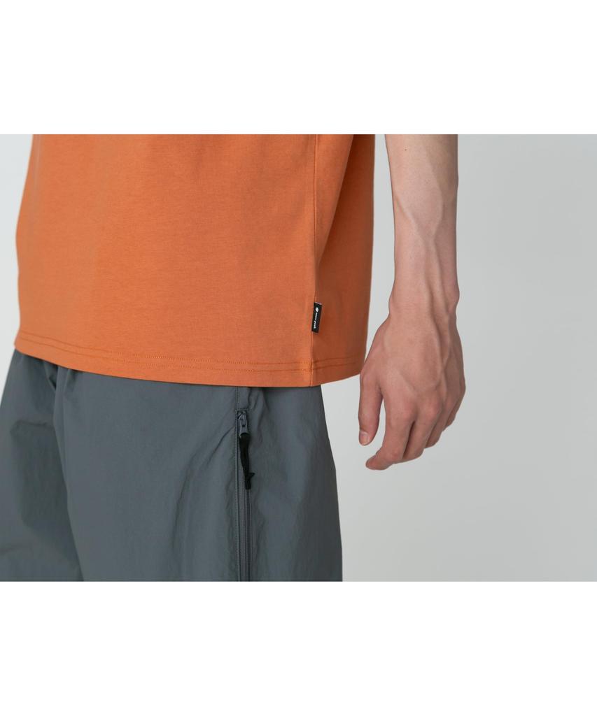 Snow Peak Lantern Eye T-Shirt, Size Small, Orange, TS-25SU103, Perfect for Festivals, Camping, and Outdoor Activities