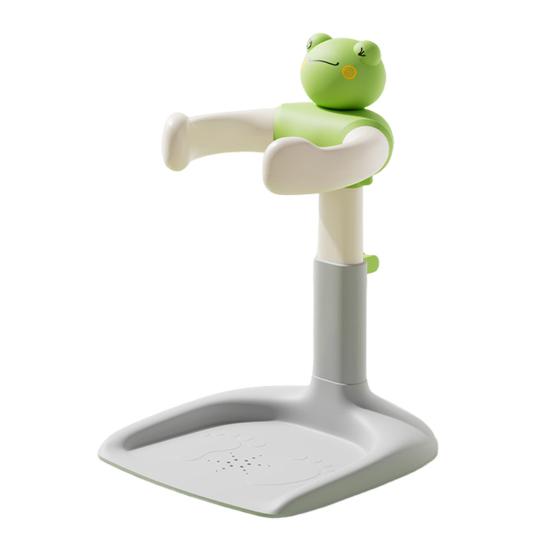 

Стойка для детского душа, регулируемая по высоте и ширине, противоскользящая основа, стойка для детской ванночки, дизайн с уточкой, портативная подставка для купания малыша E